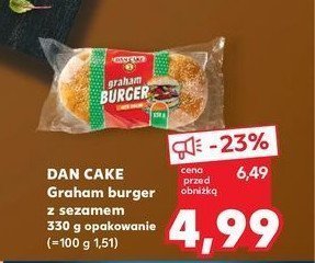 Bułki graham burger Dan cake promocja