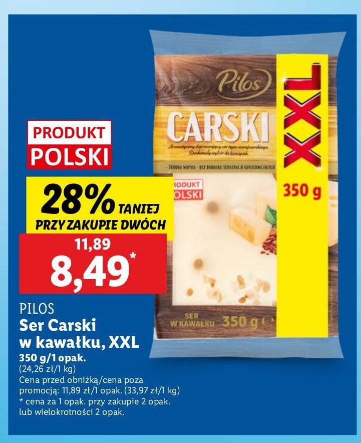 Ser carski Pilos promocja