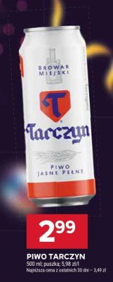 Piwo Tarczyn promocja w Stokrotka