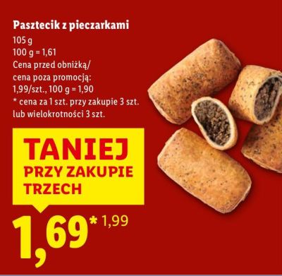 Pasztecik z pieczarkami promocja w Lidl