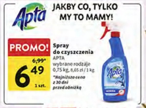 Płyn do mycia łazienki Apta promocja