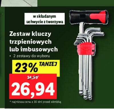 Zestaw kluczy trzpieniowych Parkside promocja