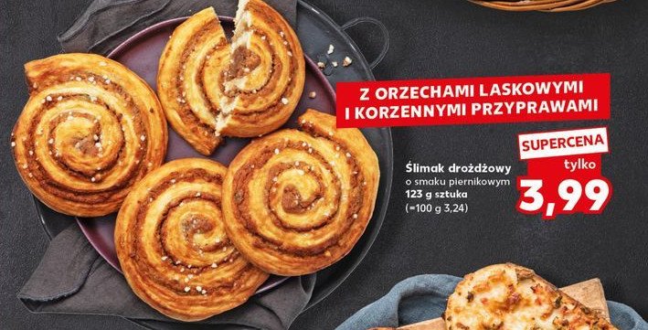 Ślimak drożdżowy o smaku piernikowym promocja