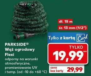 Wąż ogrodowy flexi Parkside promocja w Kaufland