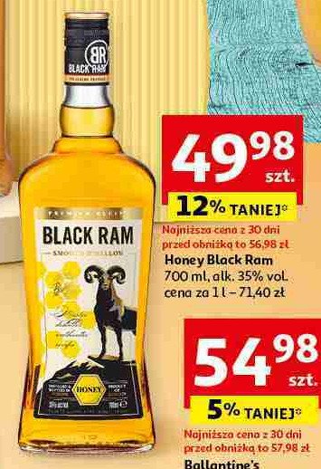 Whisky Black ram honey promocja