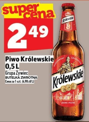 Piwo Królewskie 0,5 L promocja w TOPAZ