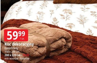 Koc dekoracyjny Eurofiranty promocja w Leclerc