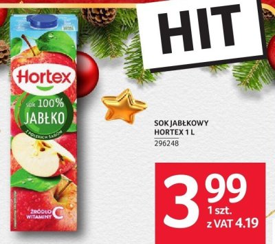 Sok jabłkowy Hortex 1L promocja w Selgros