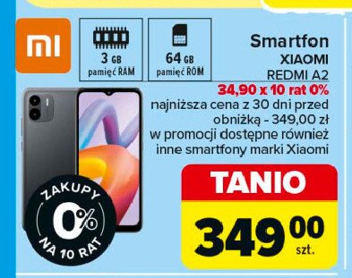 Smartfon redmi a2 3/64 Xiaomi promocja