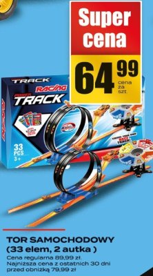 Tor samochodowy (3,8 m, 2 autka) promocja w Supeco