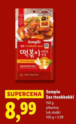 Sos tteokbokki pikantny  promocja w Lidl