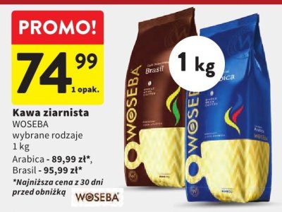 Kawa ziarnista WOSEBA Brasil promocja w Intermarche