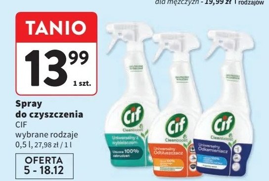 Spray uniwersalny Cif cleanboost promocja