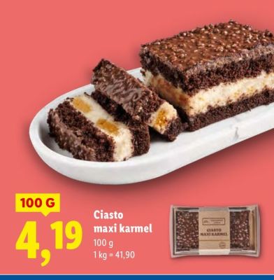 Ciasto maxi karmel Lidl promocja w Lidl