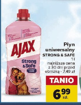 Płyn uniwersalny Ajax strong & safe promocja