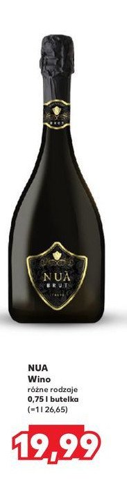 Wino NUA BRUT promocja w Kaufland