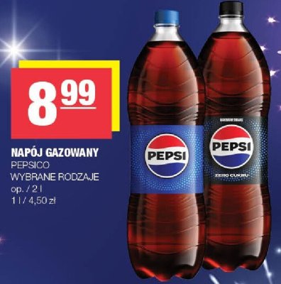 Napój gazowany Pepsi wybrane rodzaje promocja w SPAR