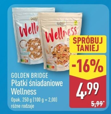 Płatki śniadaniowe Wellness różne rodzaje promocja w Aldi