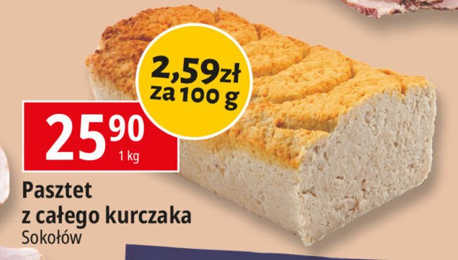 Pasztet z całego kurczaka Sokołów promocja