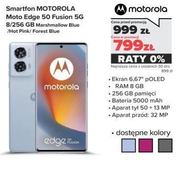 Smartfon Moto Edge 50 Fusion 5G 8/256 GB  promocja w NEONET