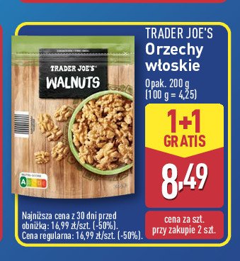 Orzechy włoskie Trader joe's promocja