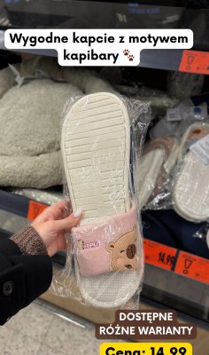 Kapcie kapibara promocja w Kaufland