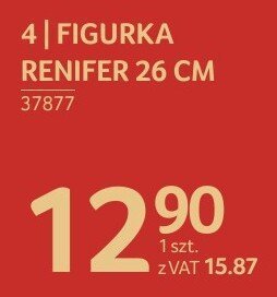 Figurka renifer 26 cm promocja w Selgros