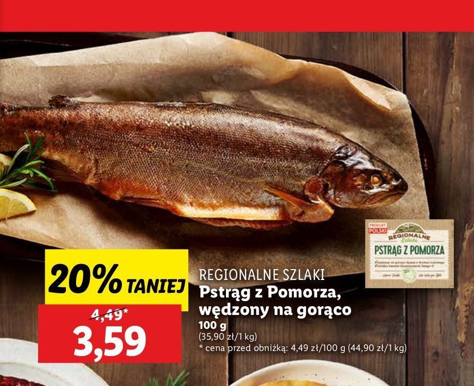 Pstrąg z pomorza promocja w Lidl