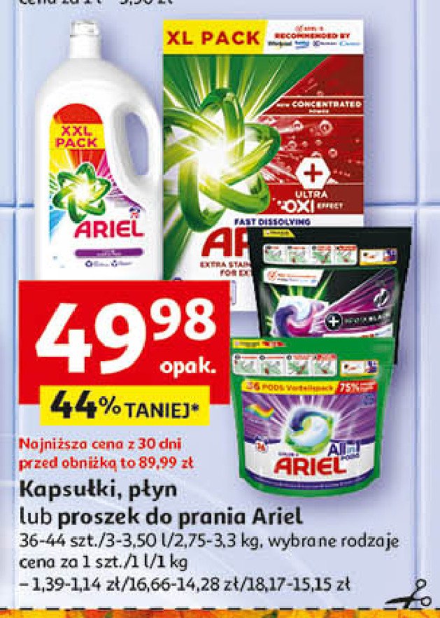 Kapsułki do prania revita black Ariel all in 1 promocja