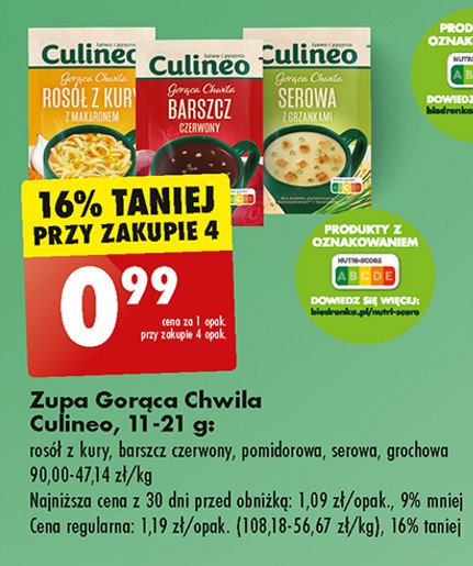 Rosół z kury z makaronem CULINEO GORĄCA CHWILA promocja