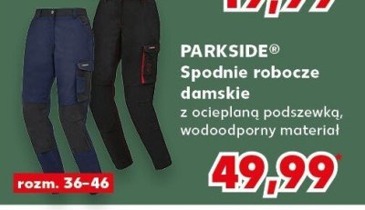 Spodnie robocze damskie ocieplane promocja w Kaufland