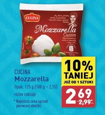 Ser mozzarella classico Cucina promocja