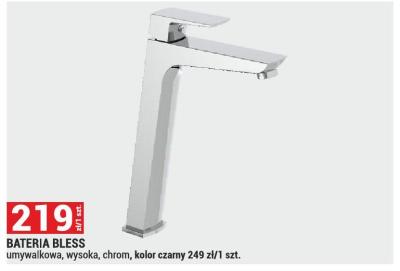 Bateria BLESS umywalkowa, wysoka, chrom, kolor czarny 249 zł/1 szt. promocja w Merkury Market