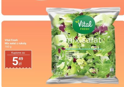 Mix sałat z rukolą Vital Fresh promocja w Biedronka