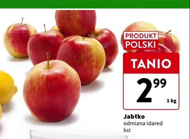 Jabłka idared polska promocja w Intermarche