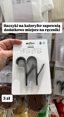 Haczyki na kaloryfer pepco HOME 2 szt. promocja w Pepco