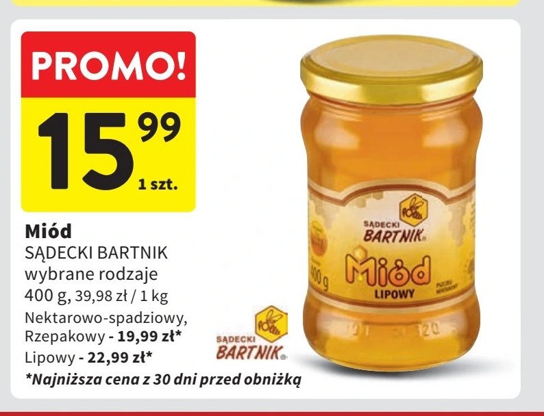 Miód nektarowo-spadziowy Bartnik sądecki promocja