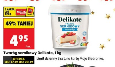 Twaróg sernikowy  promocja w Biedronka