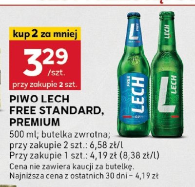 Piwo Lech Premium promocja w Stokrotka