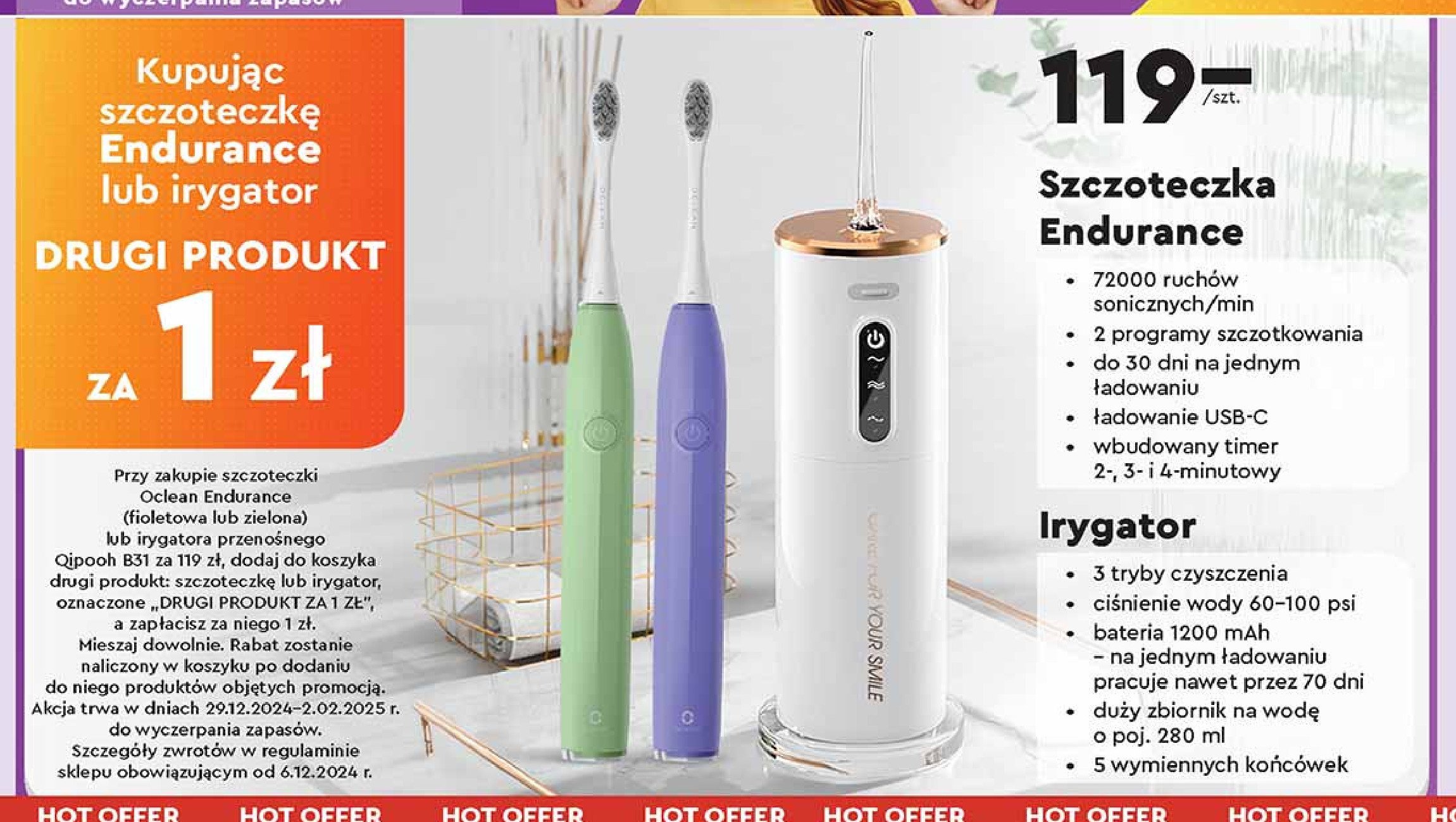 Irygator Oclean promocja w Biedronka