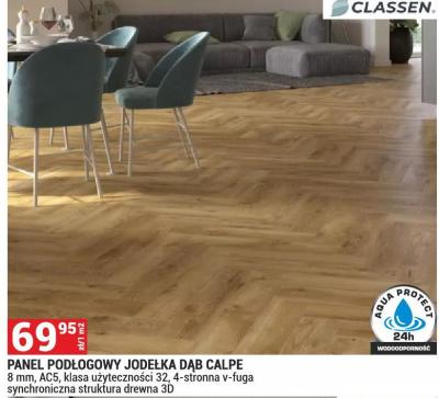 Panel podłogowy jodełka dąb calpe Classen promocja w Merkury Market