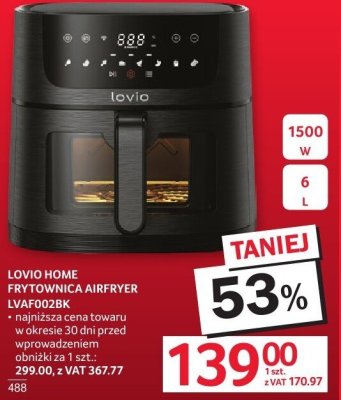 Frytkownica airfryer Lovio Home UAF100CS promocja w Selgros