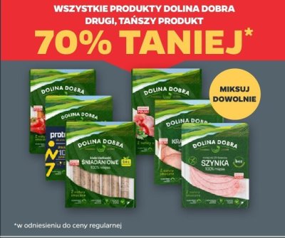Wszystkie produkty Dolina Dobra DRUGI -70% promocja w Netto
