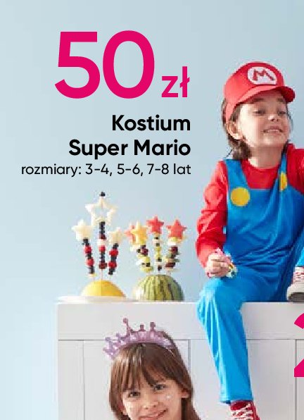 Kostium super mario promocja w Pepco