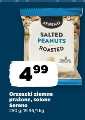 Orzeszki ziemne prażone, solone Sereno promocja w Netto