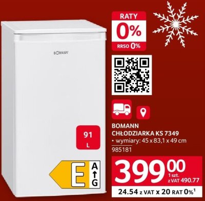 Chłodziarka BOMANN CHŁODZIARKA KS 7349 promocja w Selgros