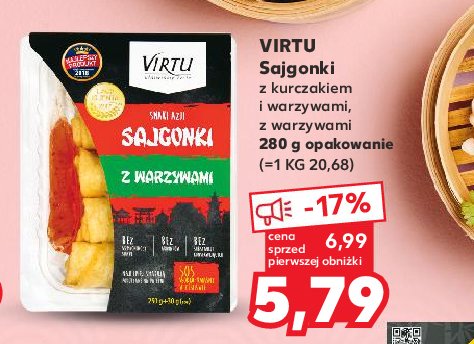 Sajgonki z kurczakiem i warzywami Virtu promocja