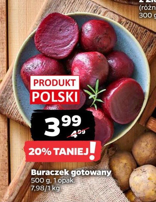 Buraki całe gotowane promocja