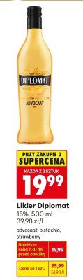 Likier truskawka 15% promocja w Biedronka