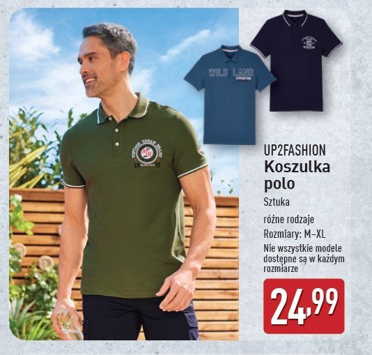 Koszulka męska polo rozm. m-xl Up2fashion promocja w Aldi